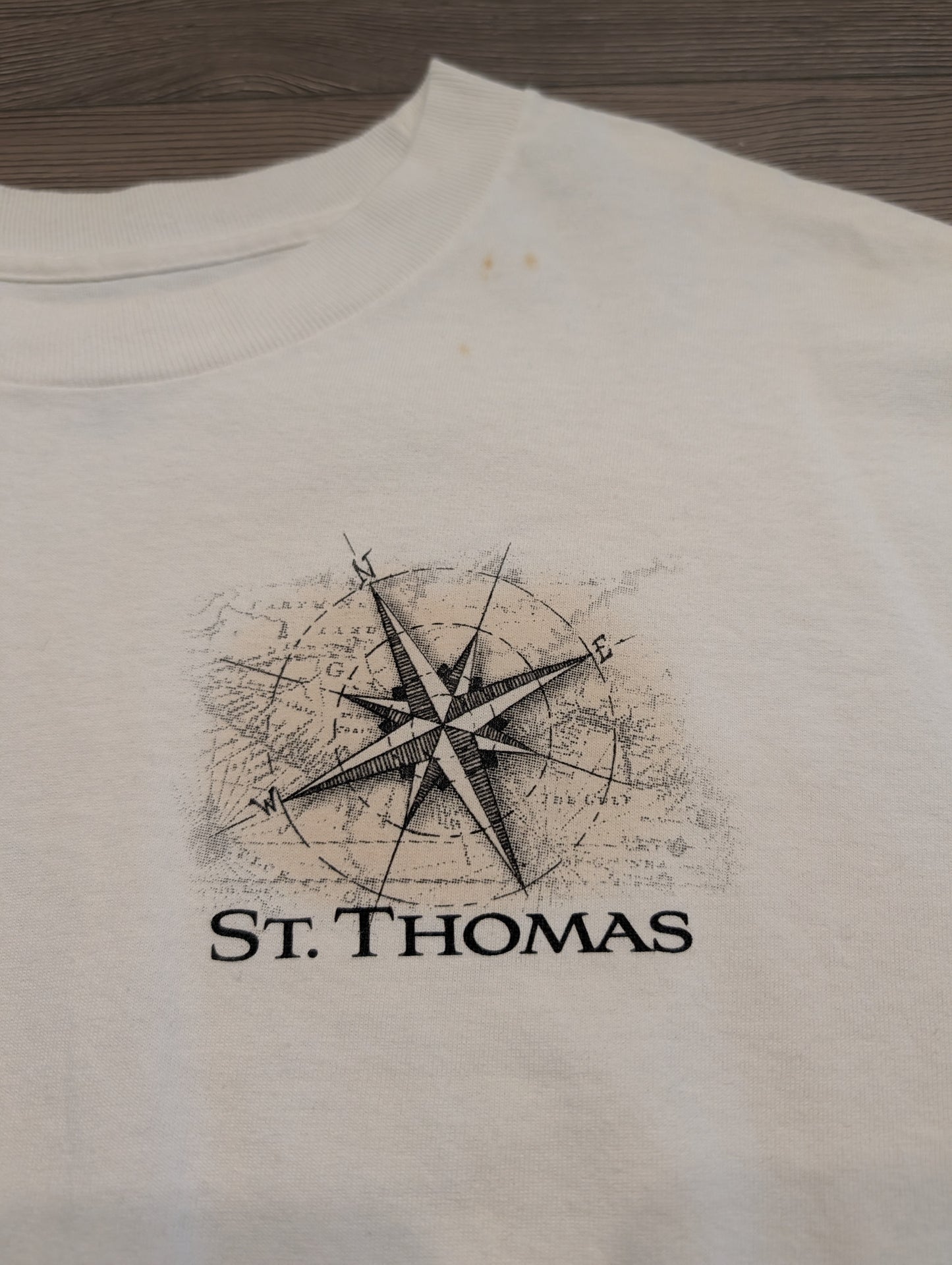 90s/Y2K Del Sol Color Change St. Thomas Map T shirt
