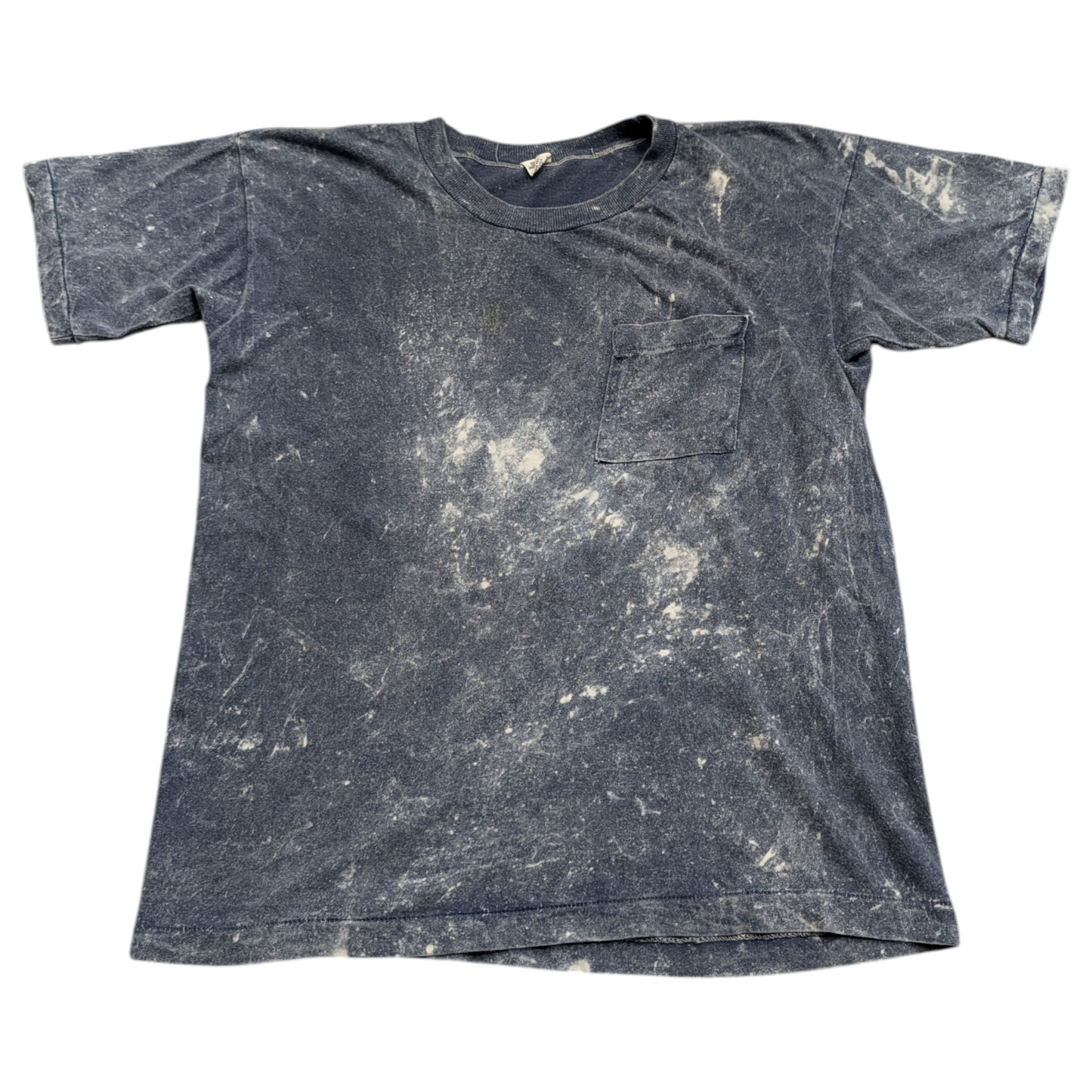 80's Stone Washed Blue Pocket T shirt
