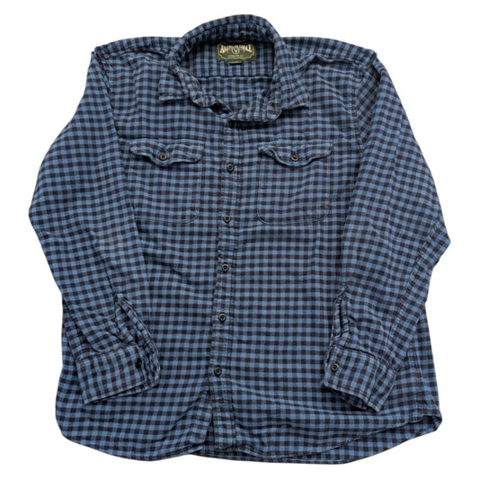Y2K American Eagle Blue Checkered Flannel Shirt