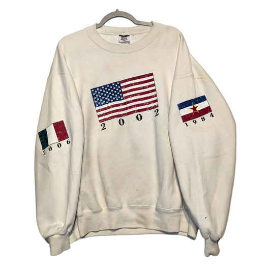 2002 Salt Lake City Olympic Host Flag Crewneck Sweatshirt