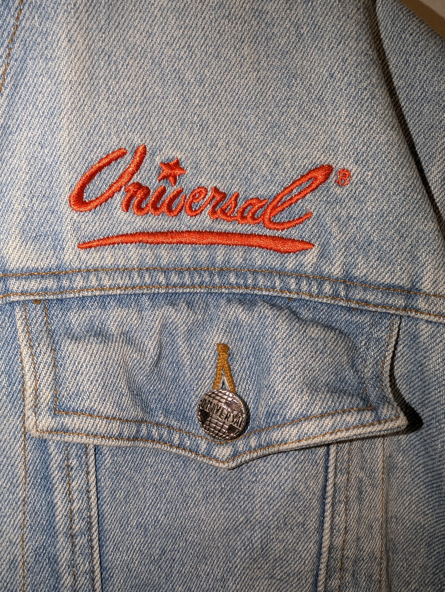 1993 Universal Studios Denim Globe Jacket