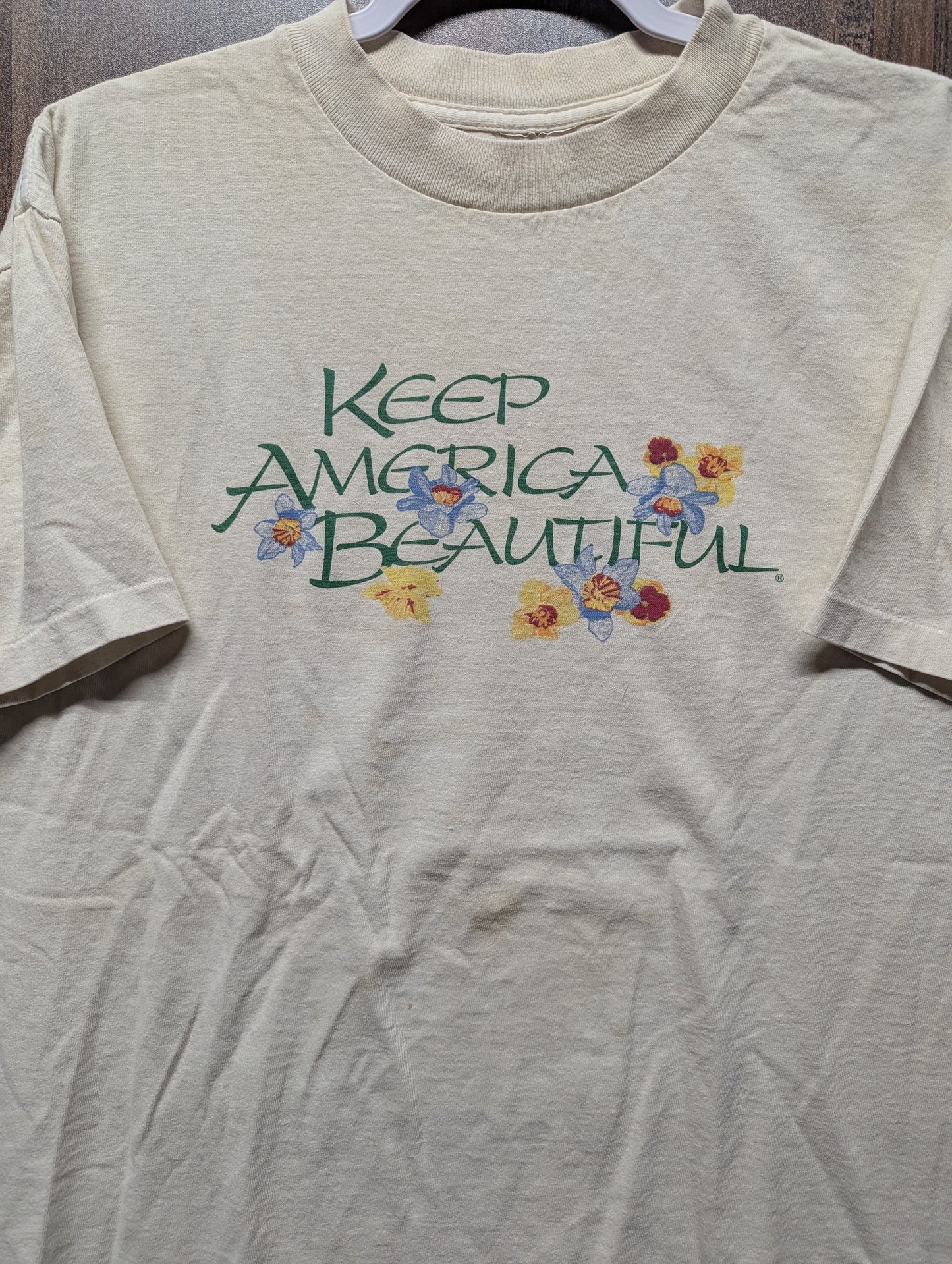 90s Keep America Beautiful Flower T Shirt