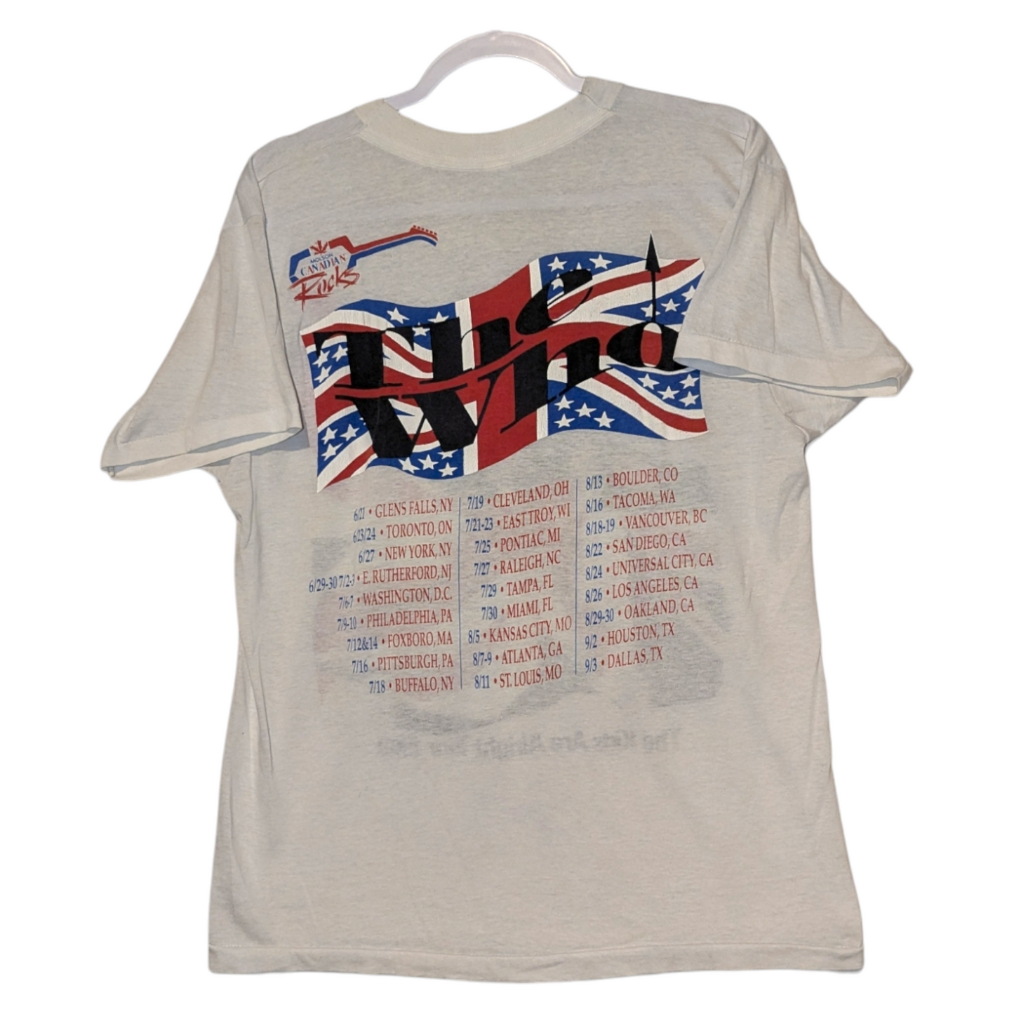 1989 The Who The Kids Are Alright Tour t shirt