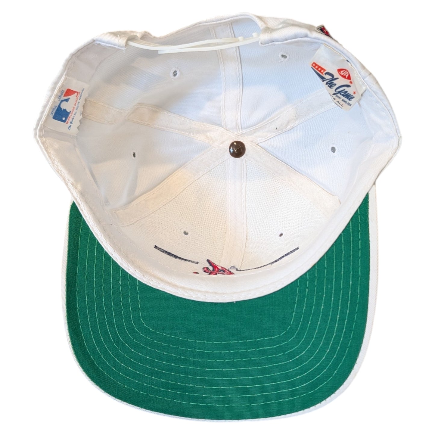 90s MLB Atlanta Braves Split Bar Logo Snapback Hat