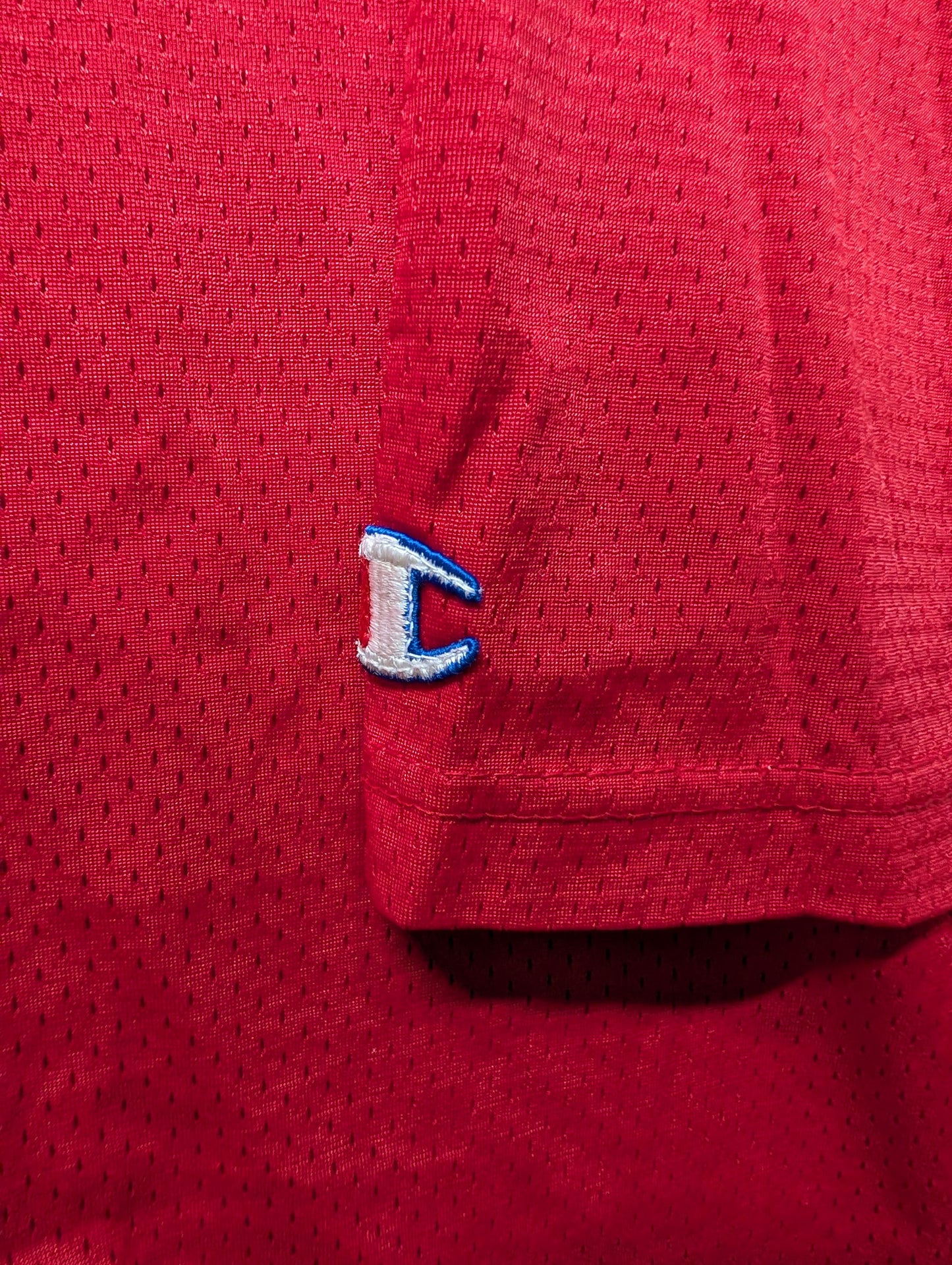 80s Champion Red Mesh Football Jersey