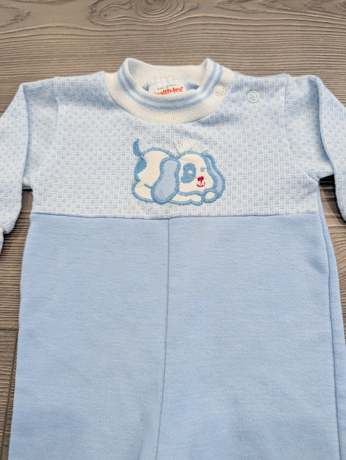 80's Youth Blue puppy Romper