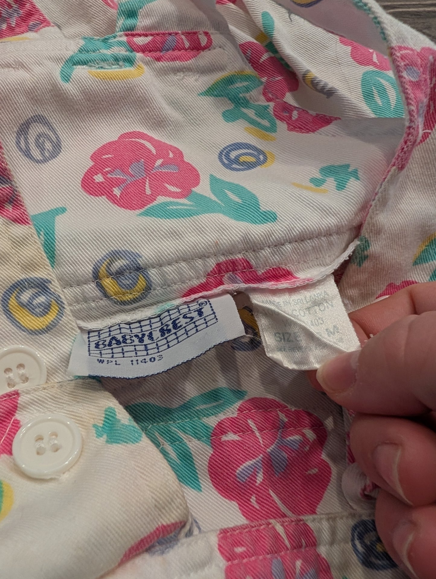 90's Youth Baby AOP Flower Summer Romper