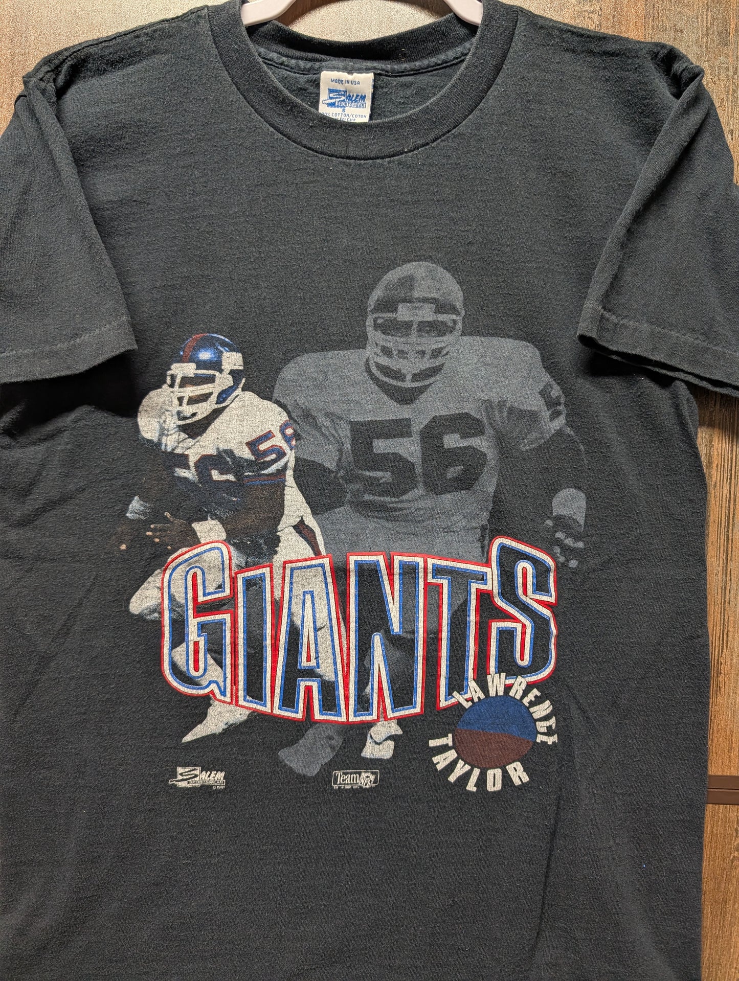 1991 NY Giants Lawrence Taylor Salem Sportswear T shirt