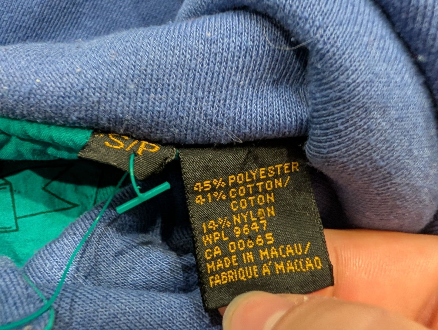 90's Eddie Bauer Teal Green 3/4 Snap Pull-Over Hoodie