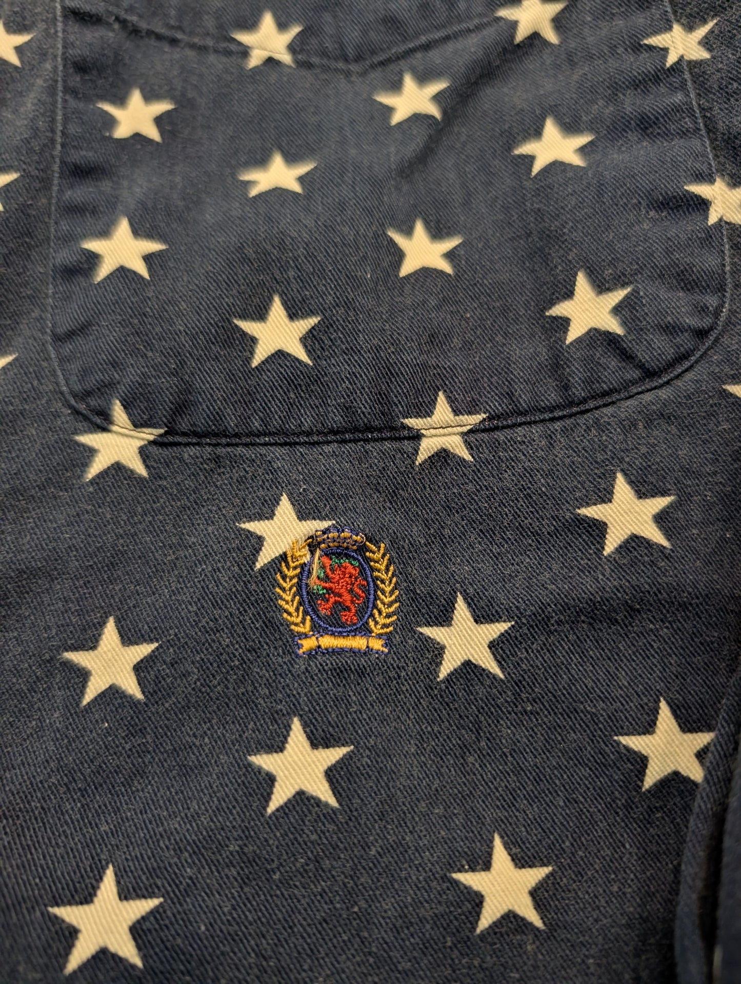 90s Tommy Hilfiger AOP Patriotic Stars Button-Up Shirt