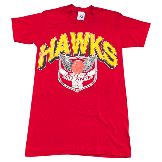 80s Logo 7 Atlanta Hawks NBA T shirt