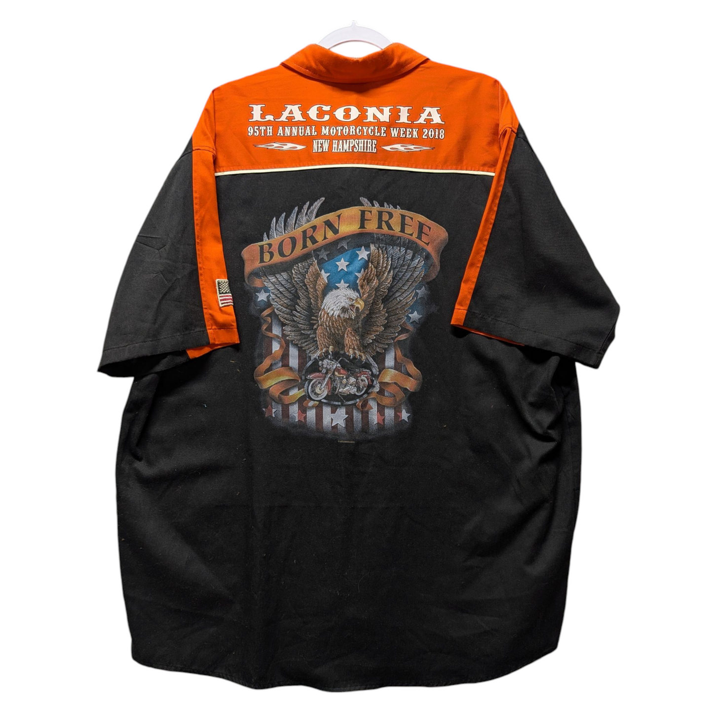 2018 Laconia Born Free Motorcycle Week Button Up Shirt