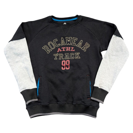 Y2K Youth Rocawear Athletic Track 99 Long Sleeve Pullover Sweatshirt