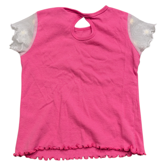 Youth 90's Pink Ruffle Lacey Short Sleeve t shirt