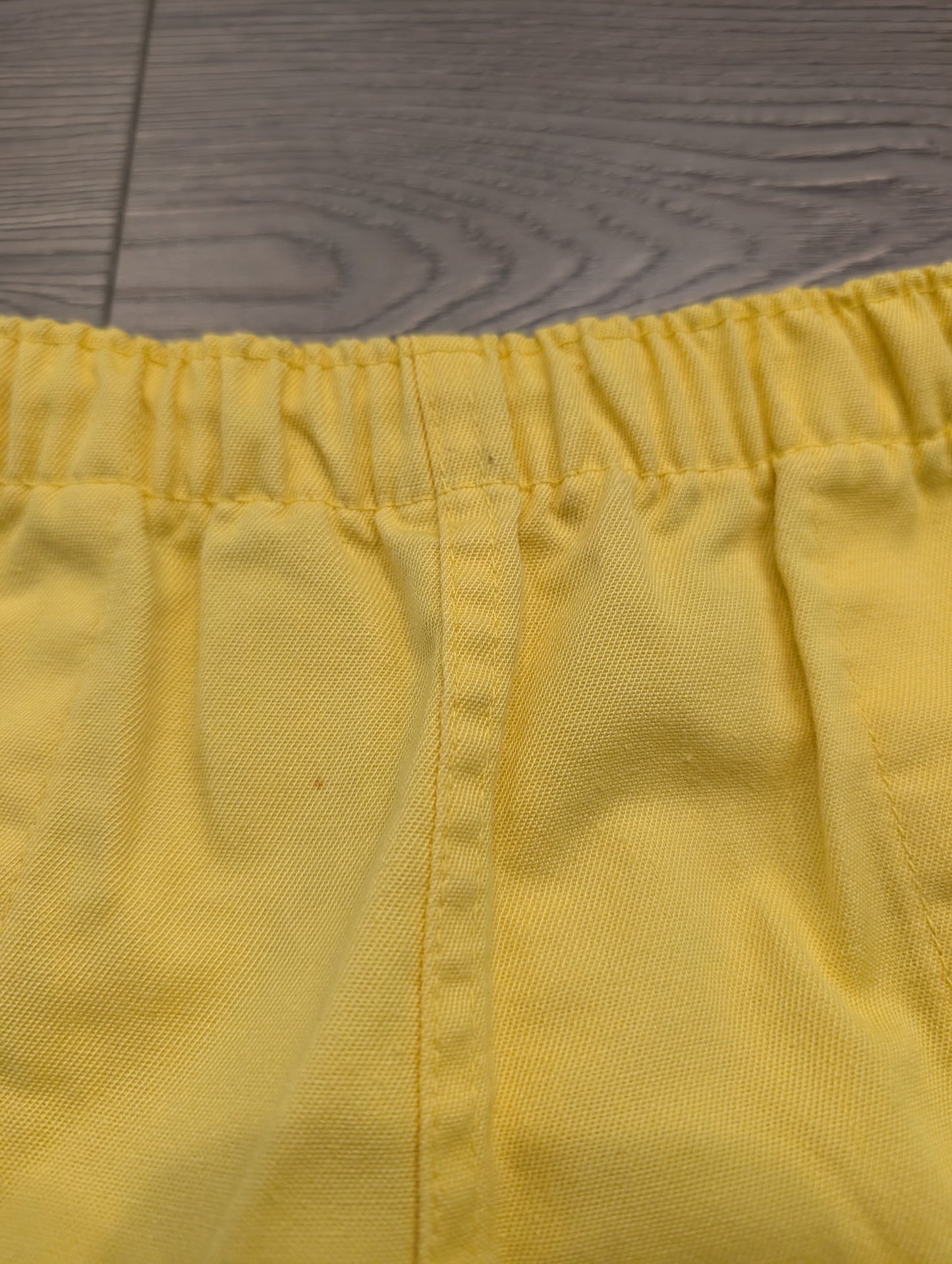 80s Youth Solid Yellow Shorts
