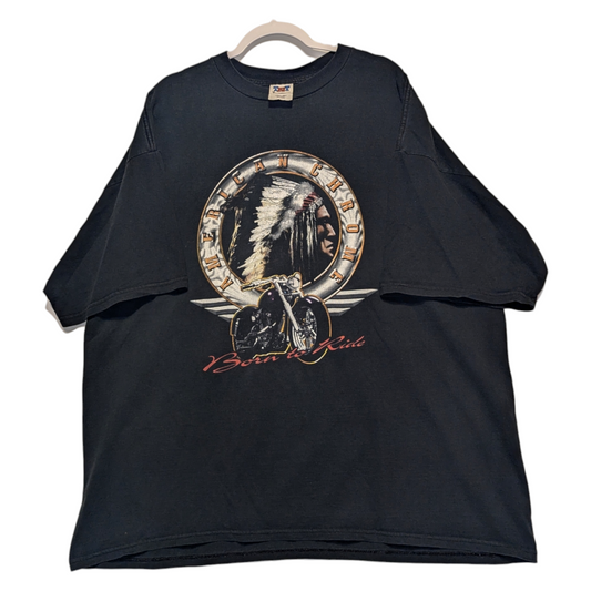 90s American Chrome Motorcycle t shirt