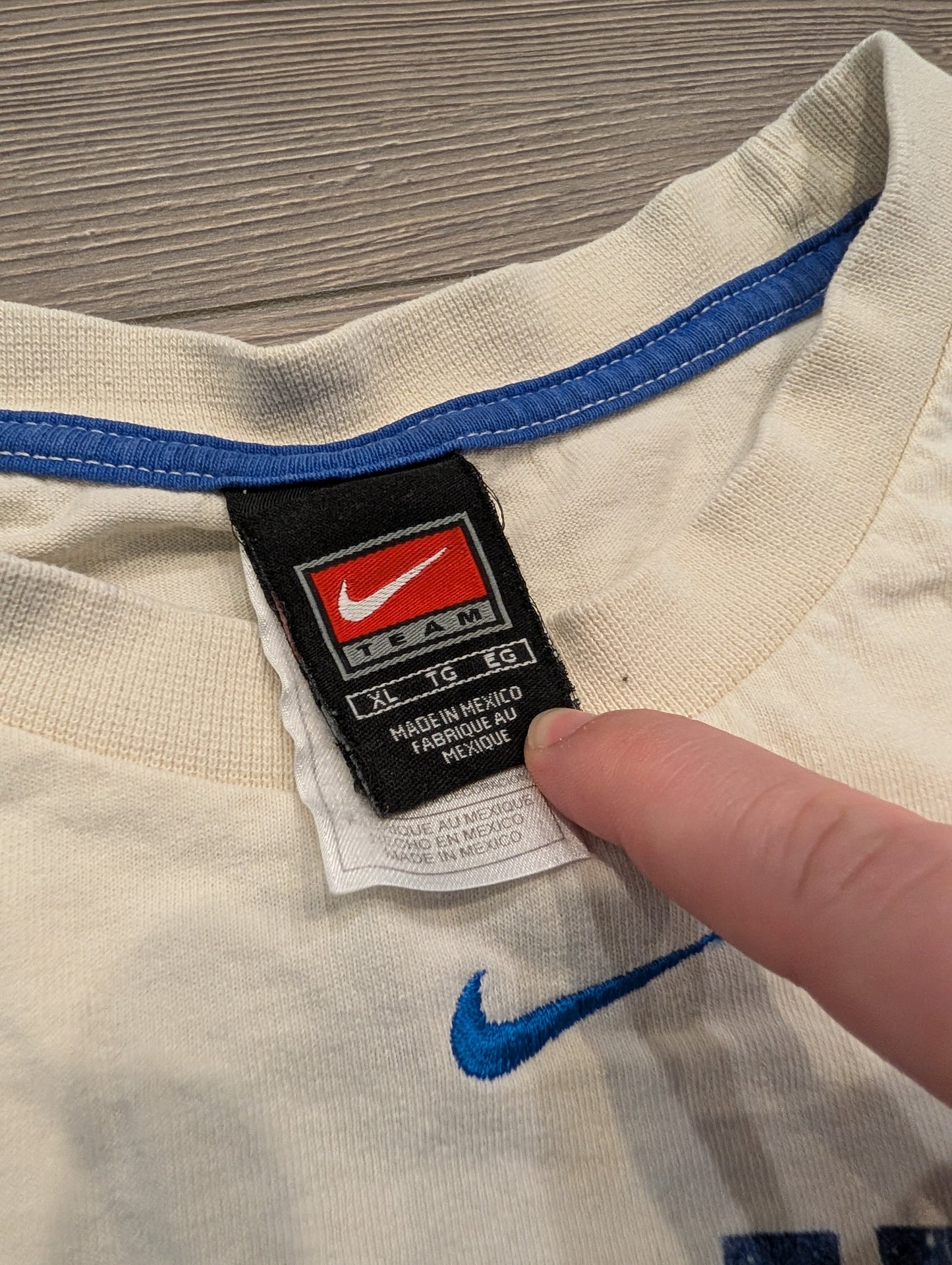 90's/Y2K Nike Duke Center Swoosh long sleeve t shirt