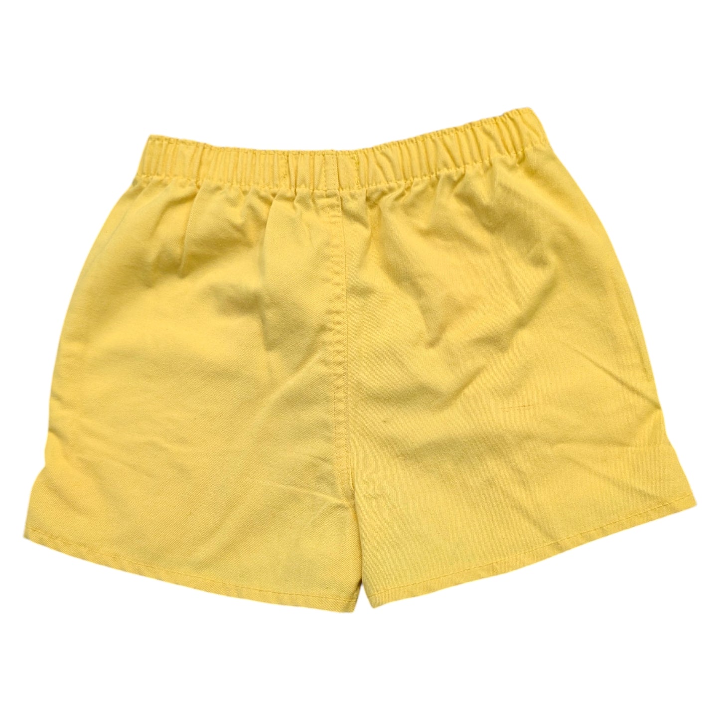 80s Youth Solid Yellow Shorts