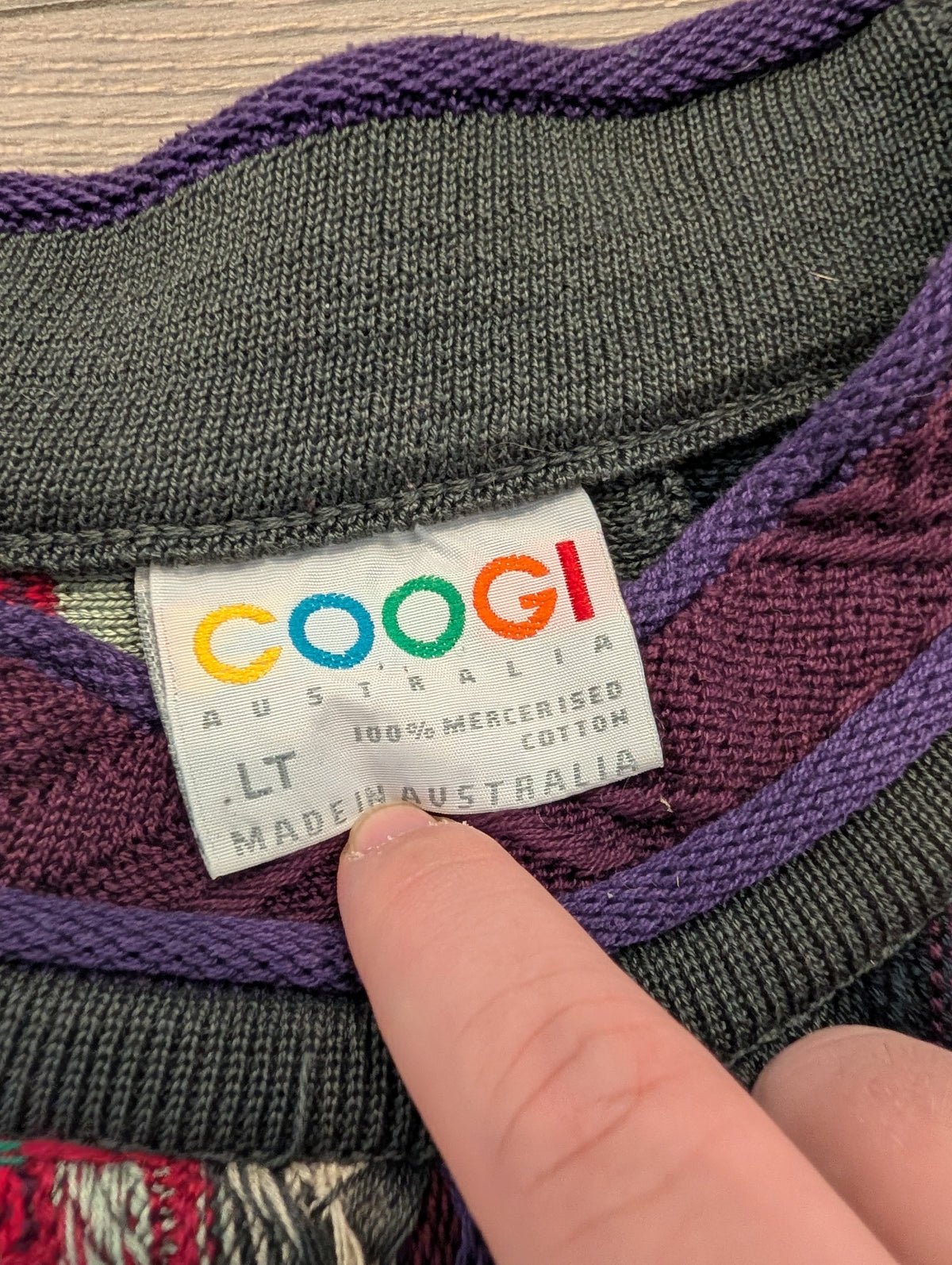 90s Coogi 3D Knit Cotton Sweater