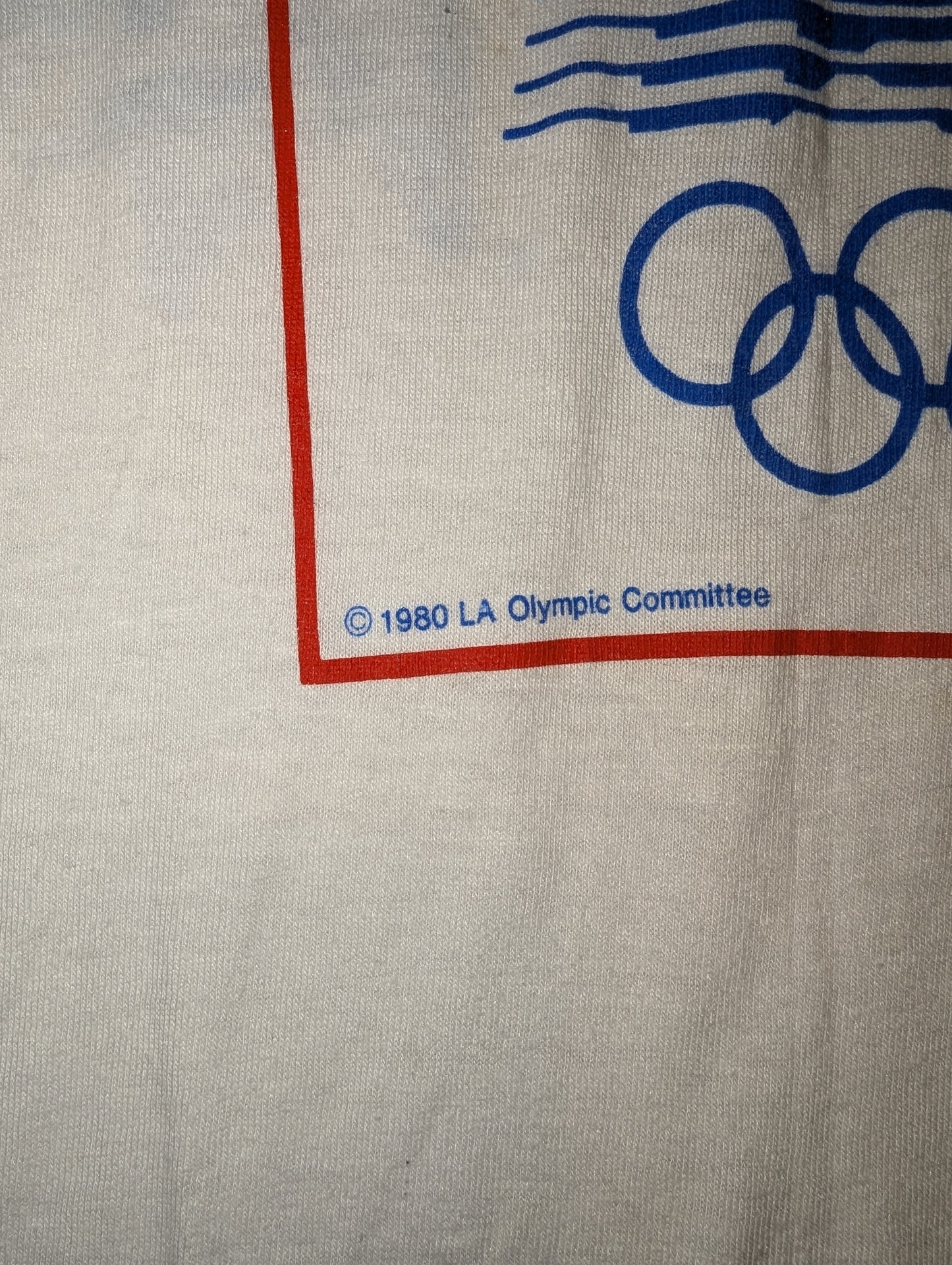 1980 USA Coca Cola Olympic ringer t shirt