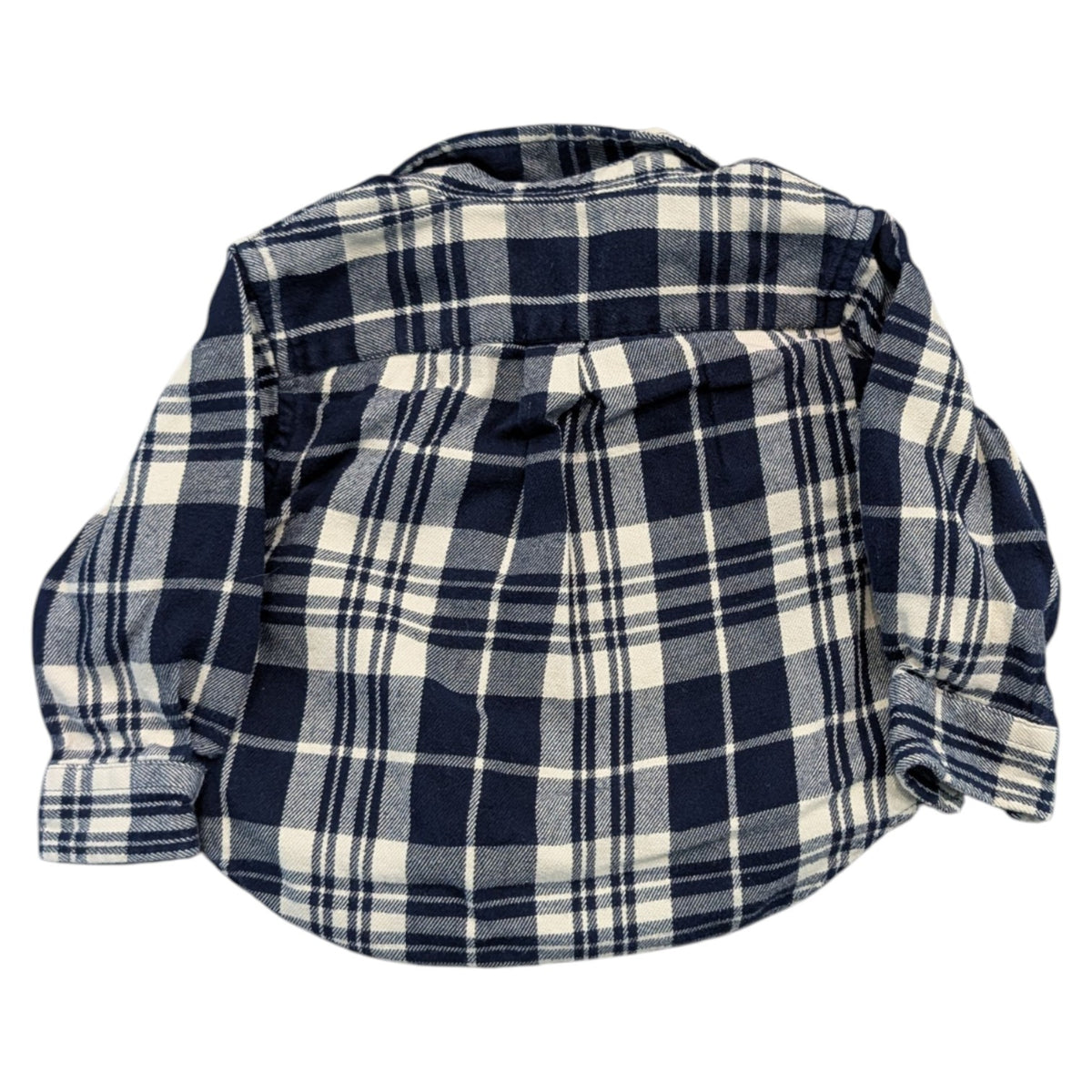 Y2K Youth Polo Ralph Lauren Button-Up Flannel Shirt with Soft Elbow Patches