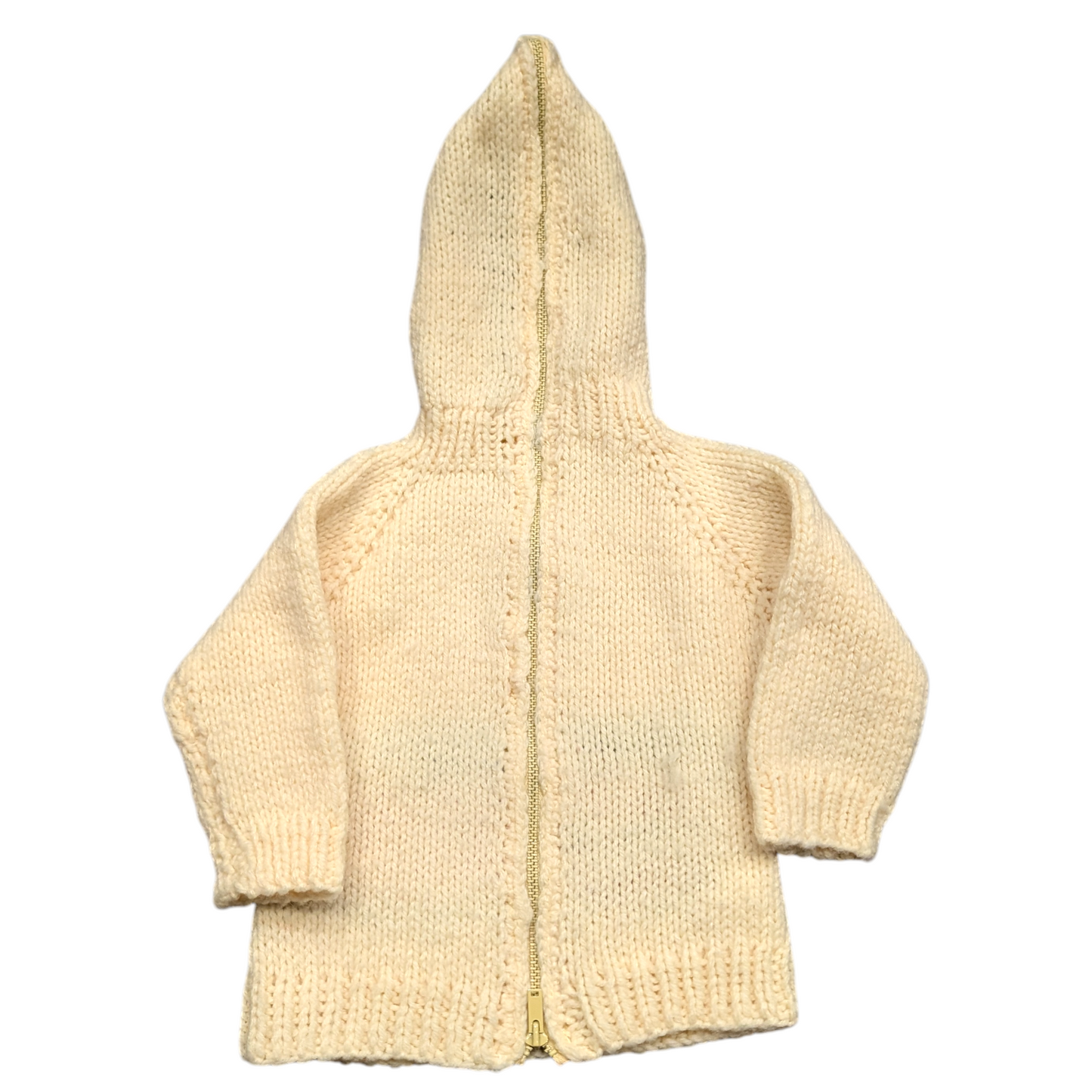 70s Youth Train Knit Hoodie Sweater