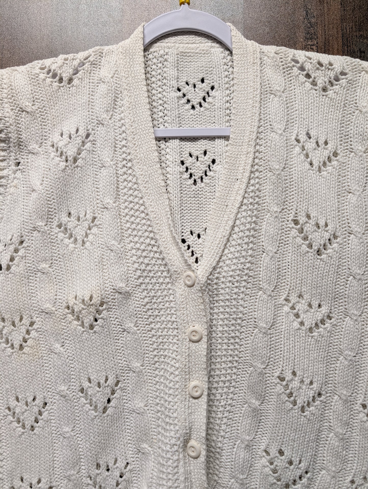 90s Knit Sleeveless Cardigan Sweater