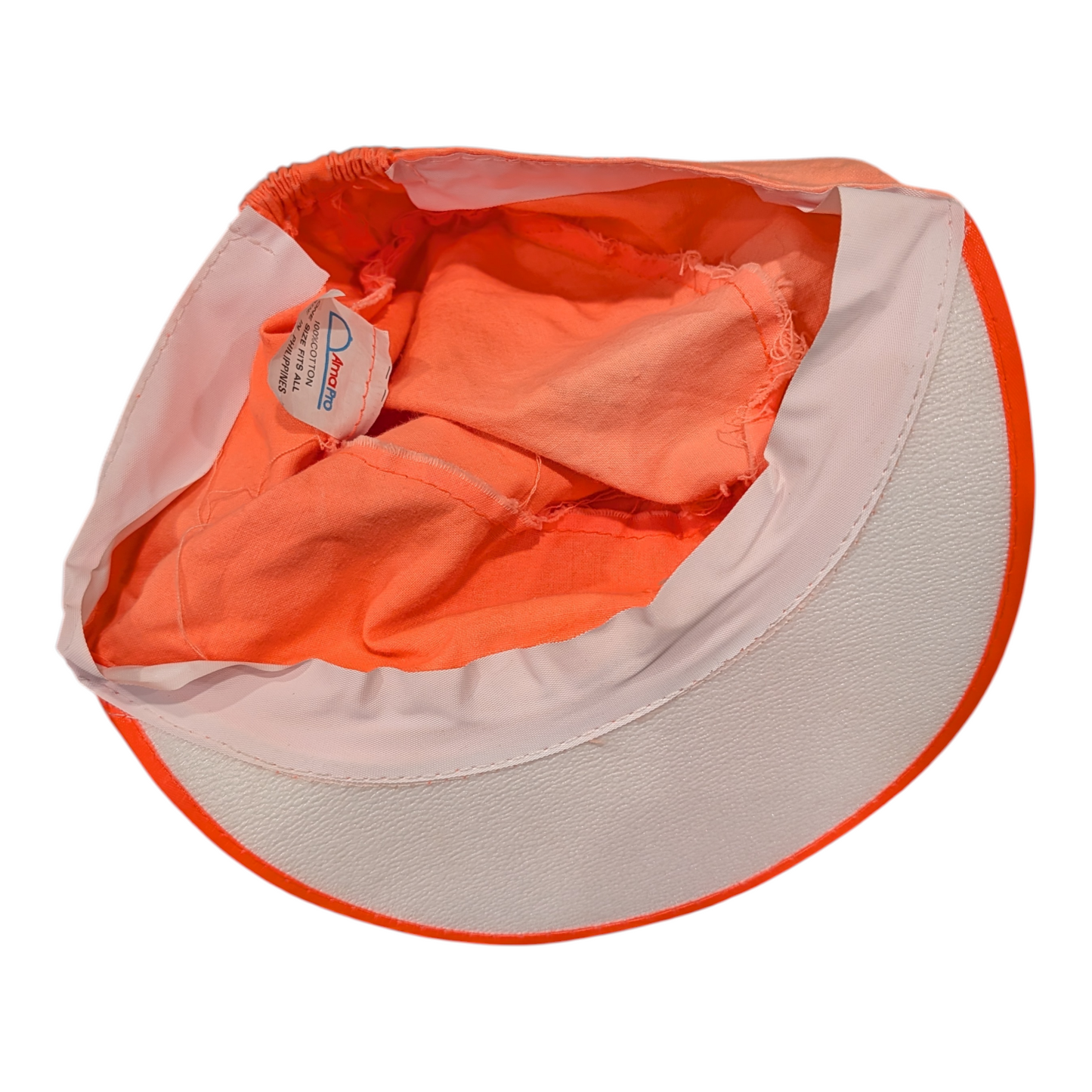 80's Neon Orange Painters Hat