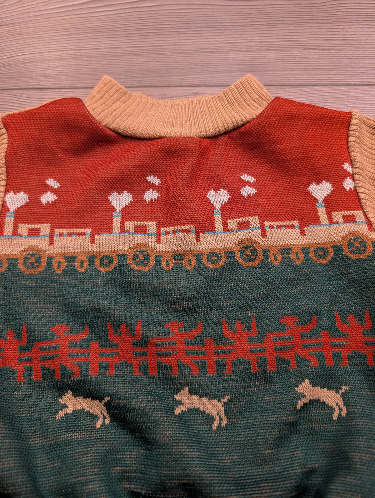 70s Youth Carters Train and Farm Long Sleeve Mock Neck Shirt