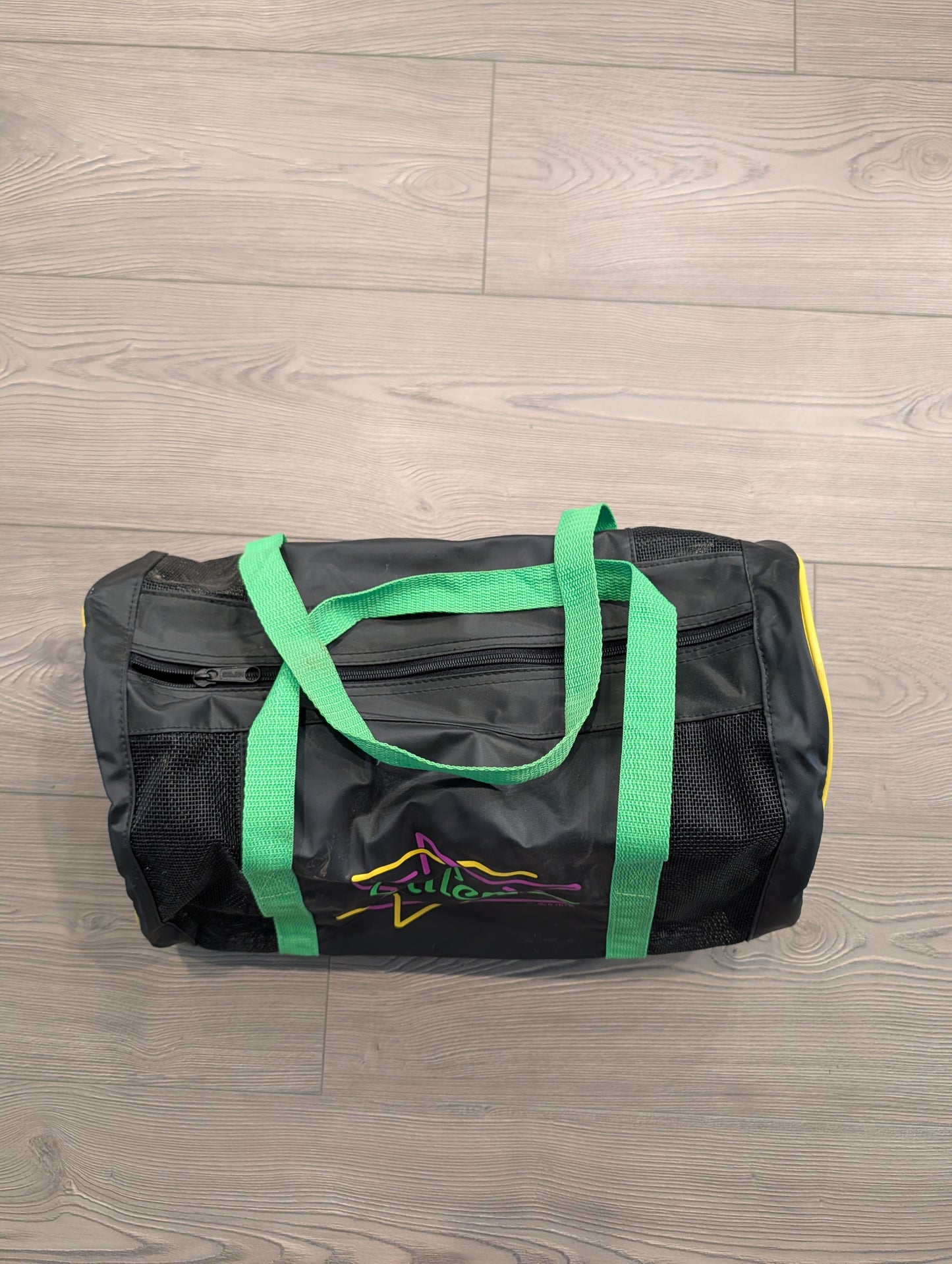 80s/90s Salem Cigarettes Promo Black and Neon Duffle Bag
