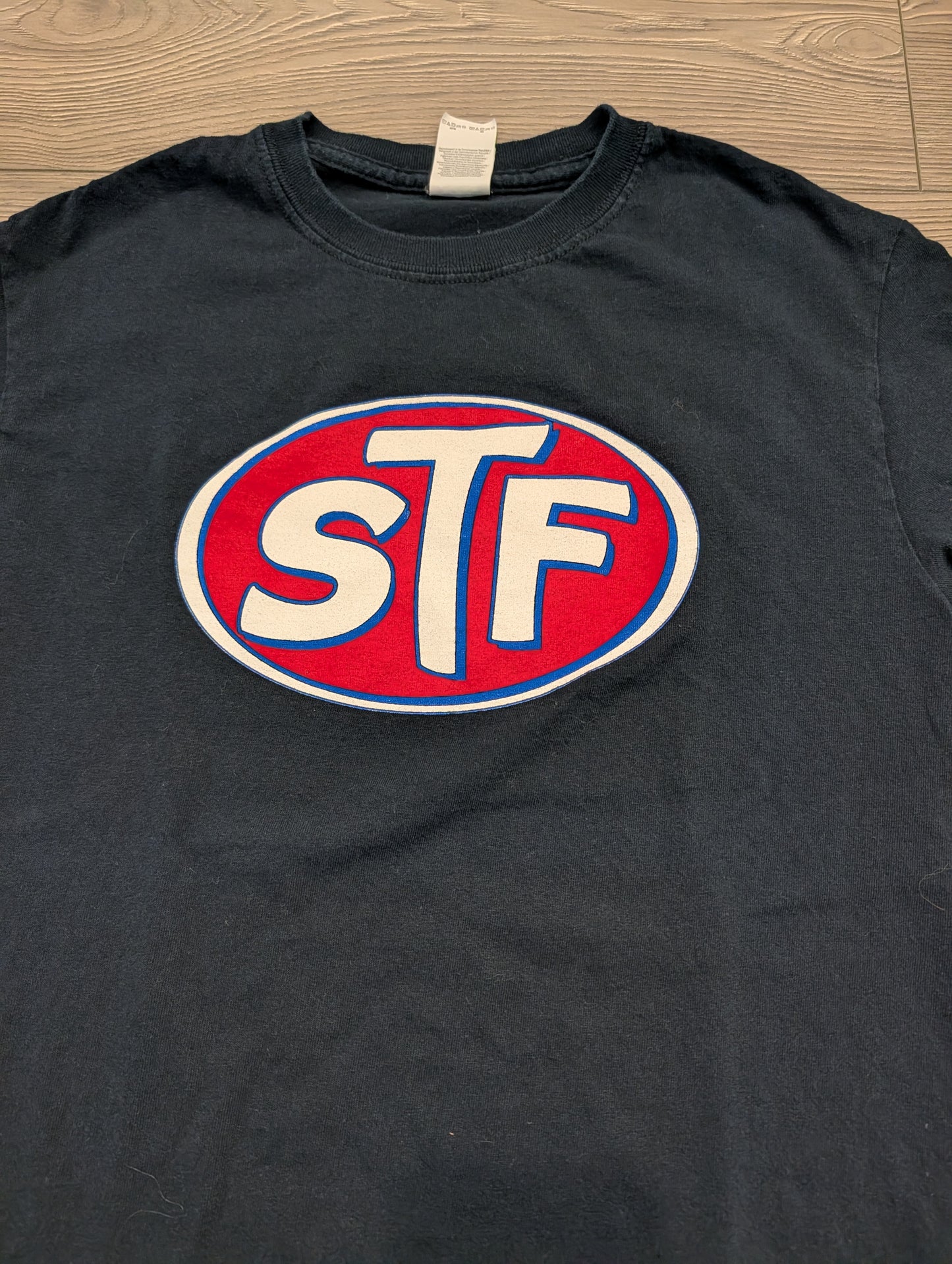 See Through Faded Band Short Sleeve T Shirt