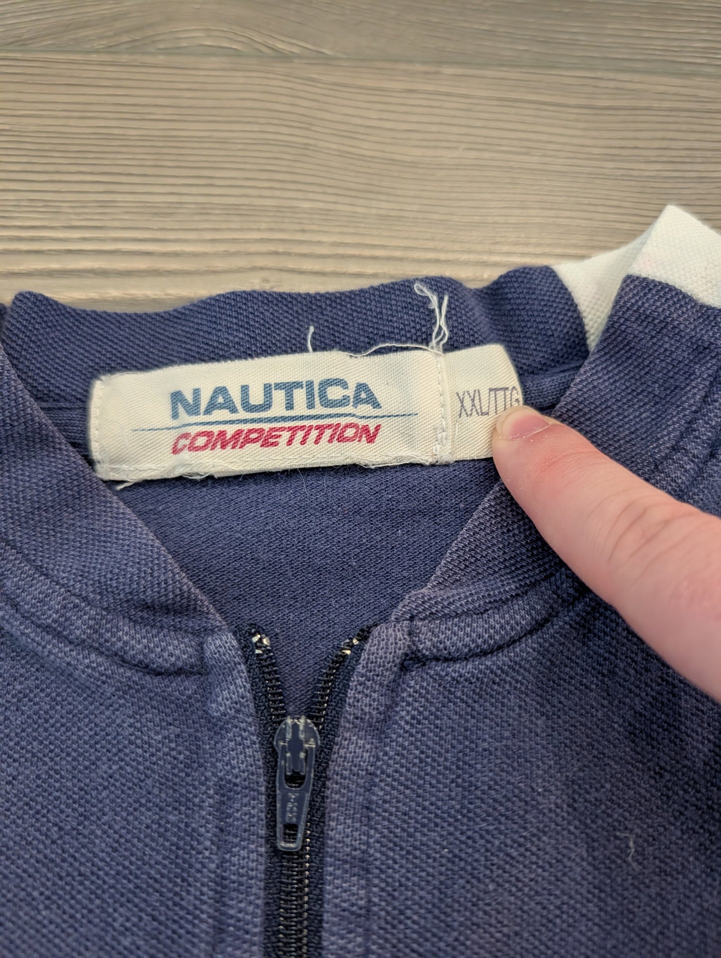 90s Nautica Competition Quarter Zip Short Sleeve Shirt