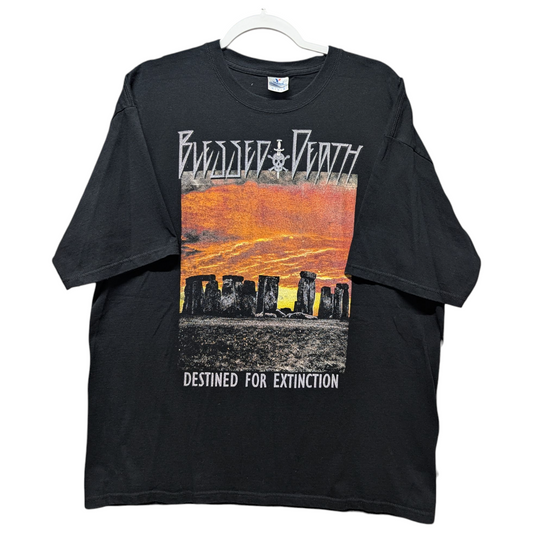 Mid 2000's Blessed Death Destined For Extinction Metal T Shirt