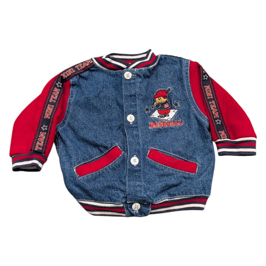 90s Youth Mini Team Denim Varsity Baby Jacket