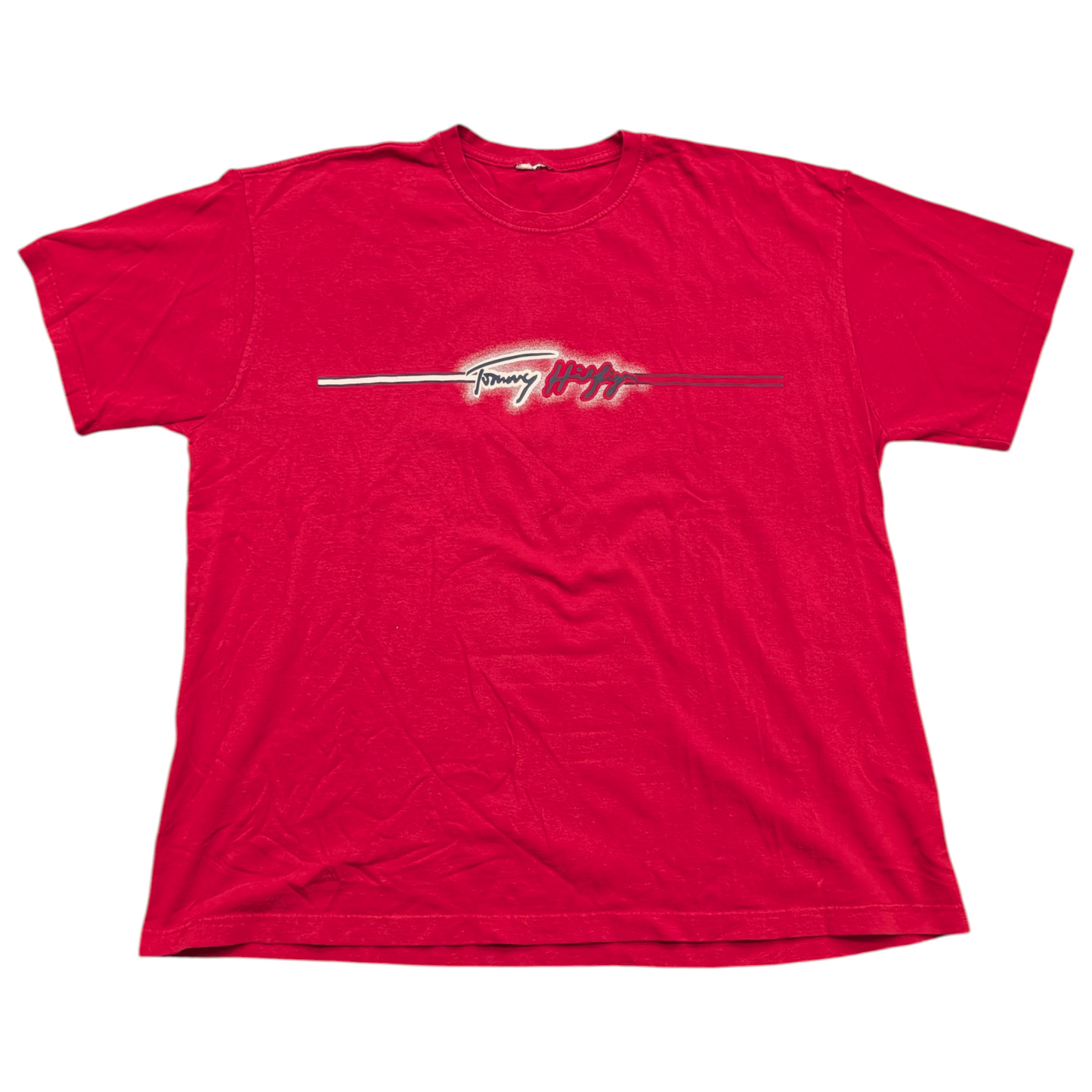 90's Tommy Hilfiger Script Box Logo T shirt