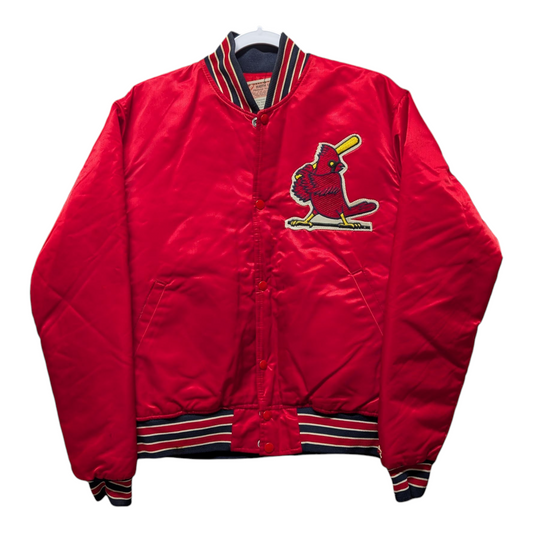 80s St Louis Cardinals MLB Starter Satin Bomber Jacket