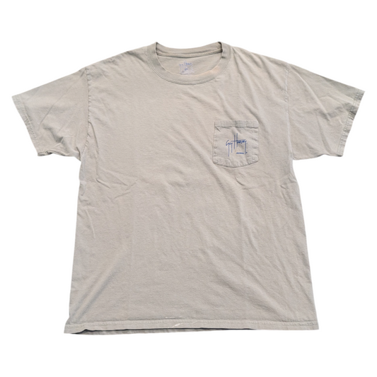 2010 Guy Harvey SwordFish and Fisherman in Row Boat Short Sleeve T shirt