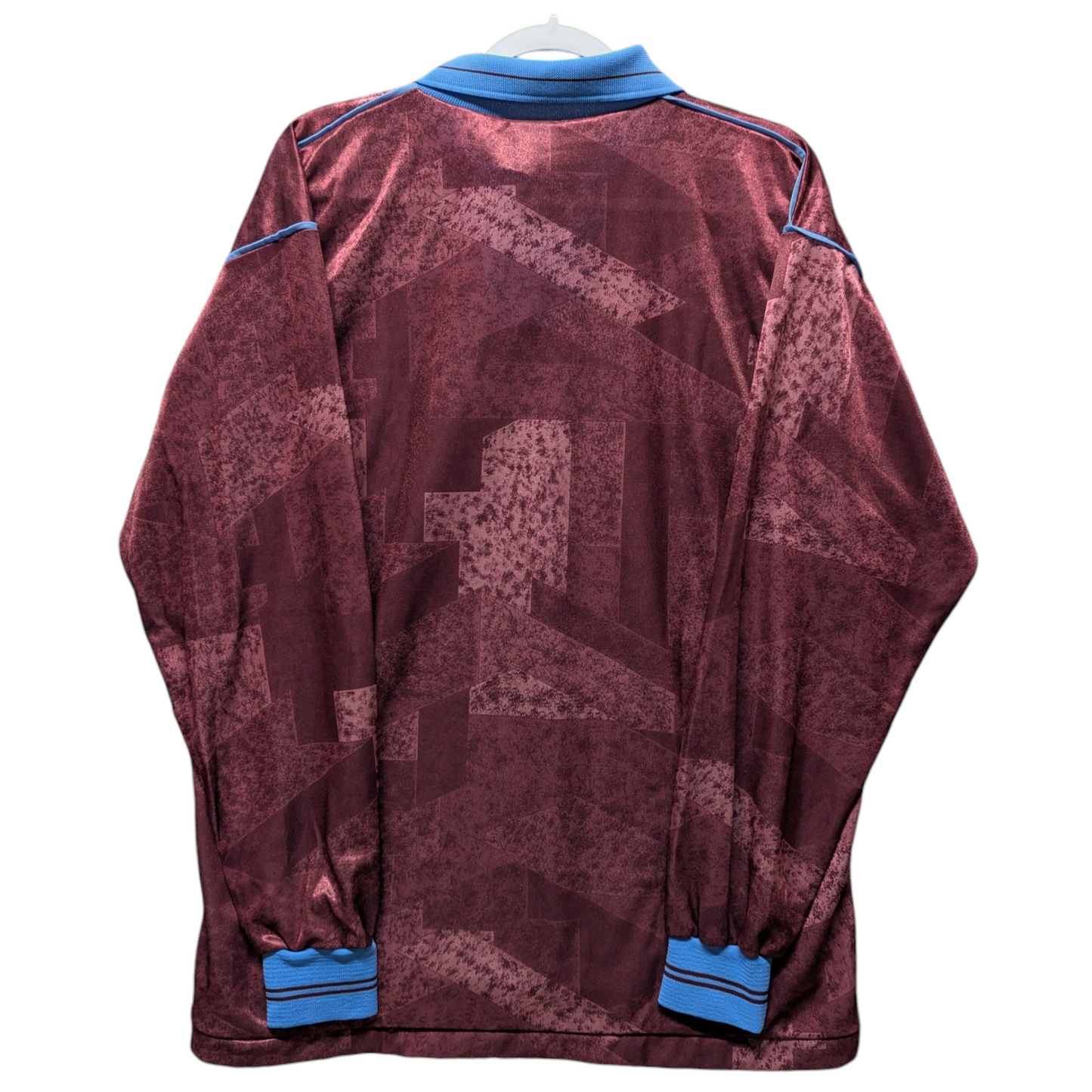 90s Pendle Satin Long Sleeve Soccer Jersey