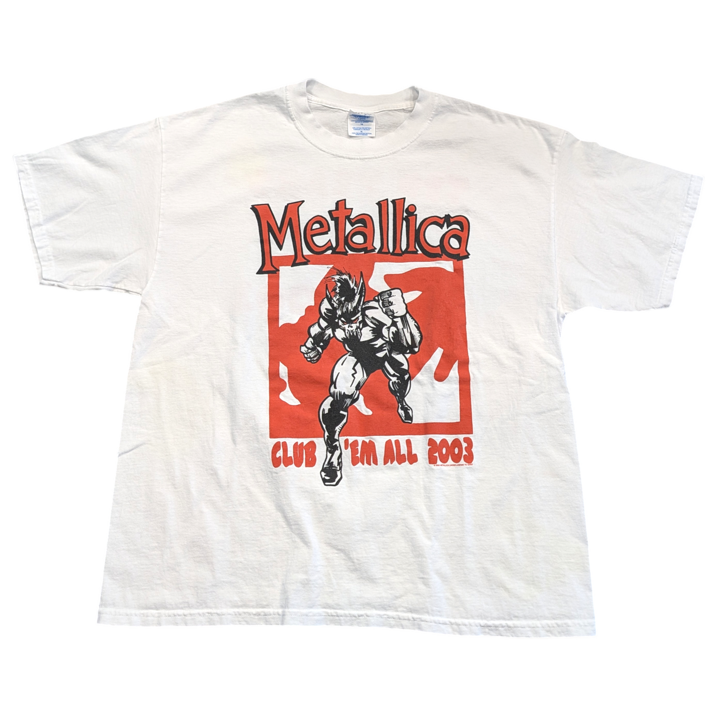 2003 Metallica Club 'Em All T shirt