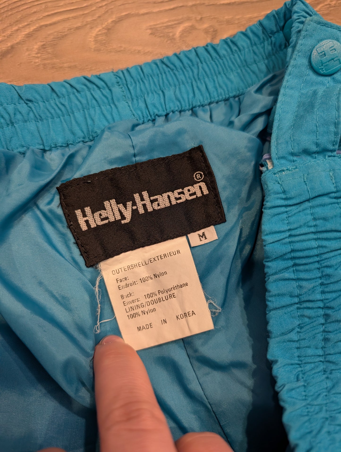 90's/Y2K Blue Nylon Warm Up pants