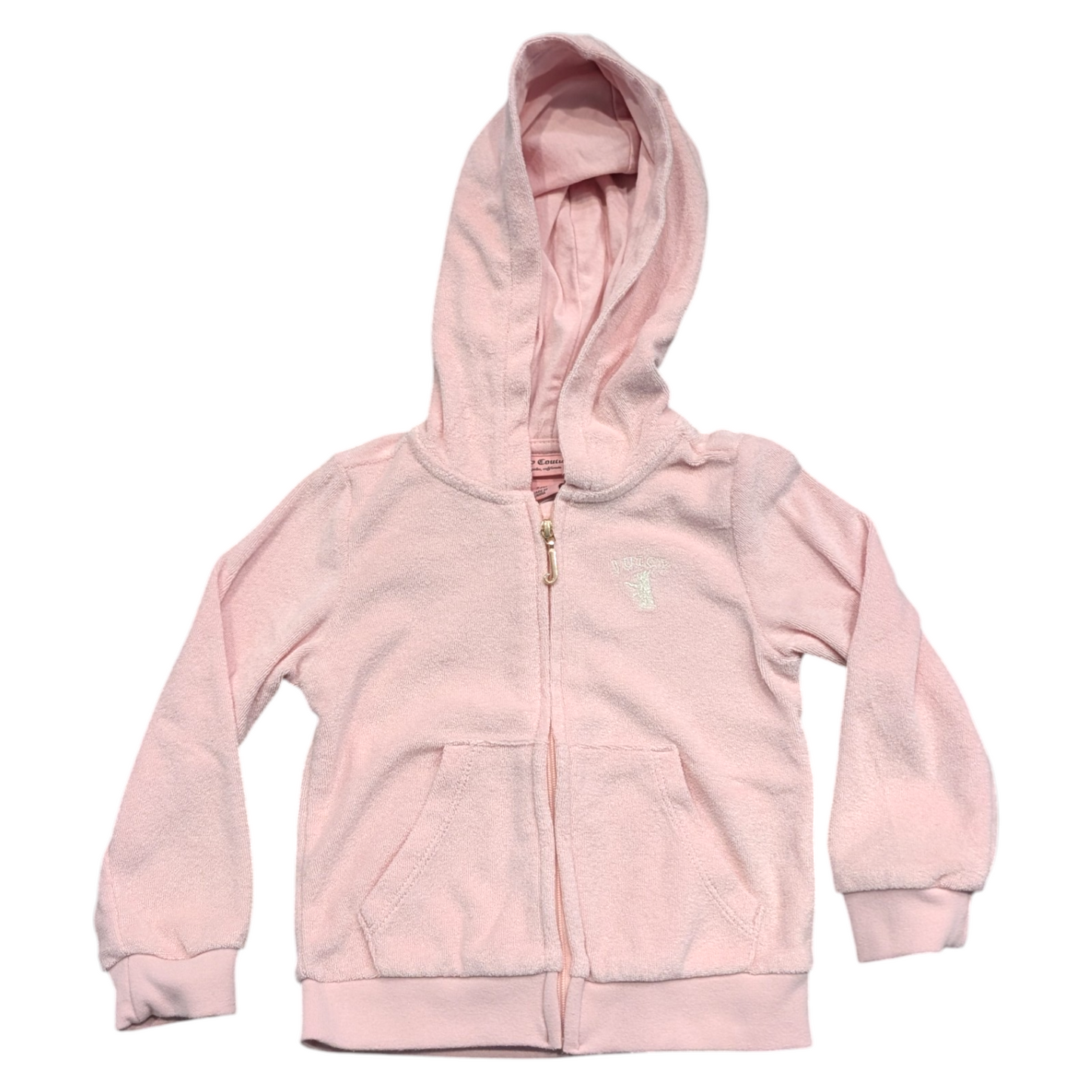 Modern Youth Juicy Couture Pink Girlie Sparkly Zip Up Hoodie