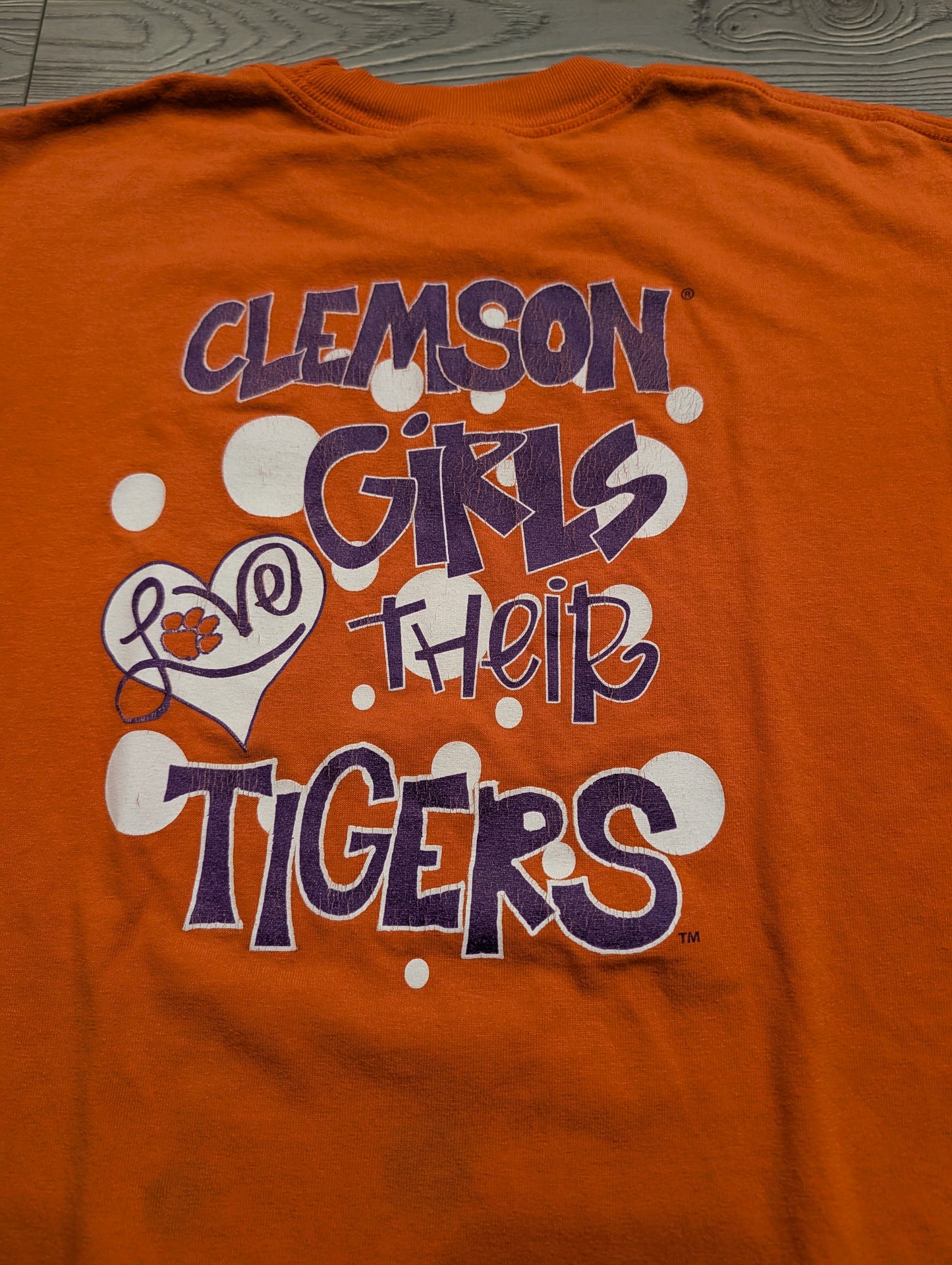 Y2K Youth Clemson Girls Love Their Tigers T-shirt