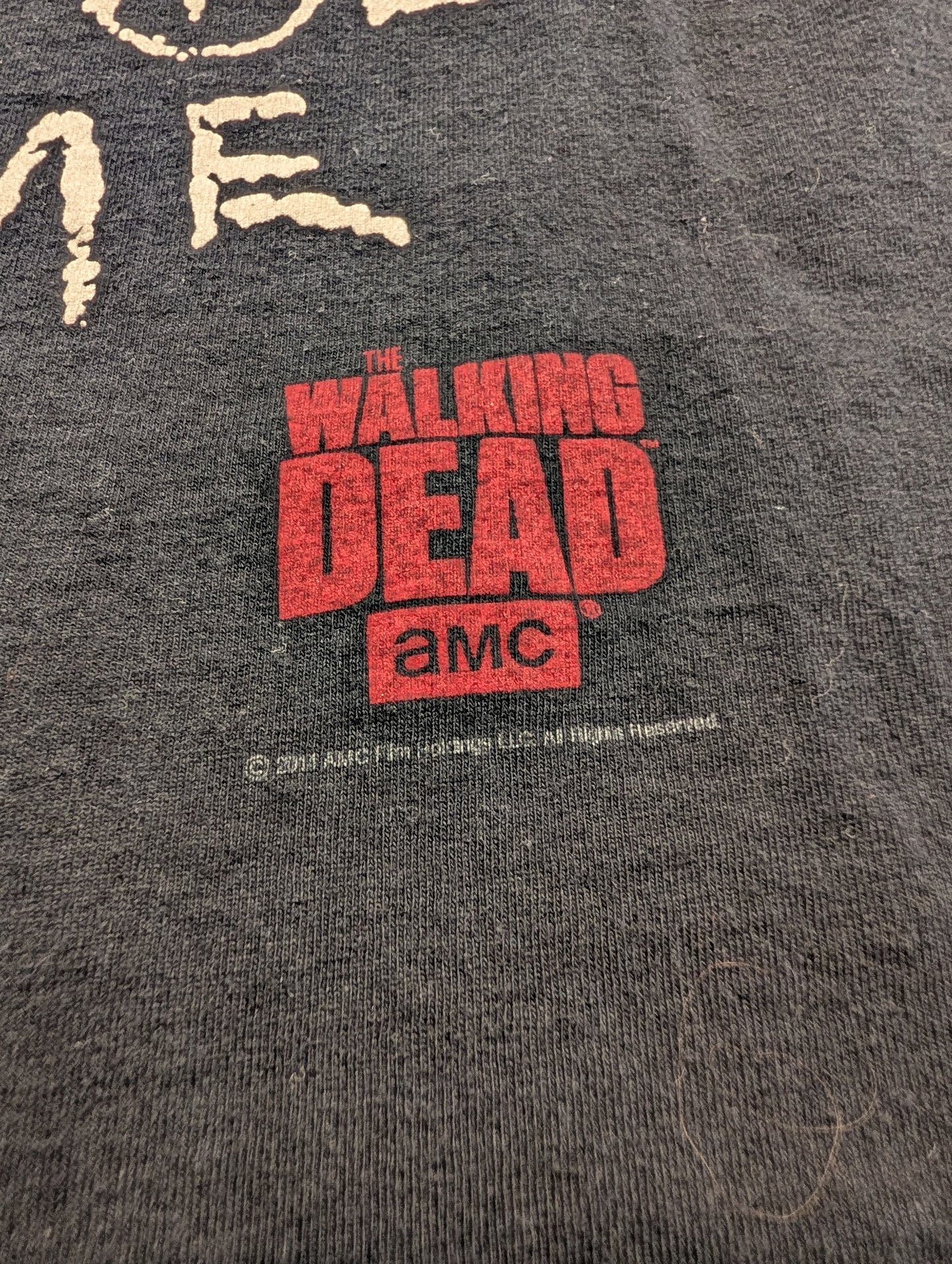 2014 The Walking Dead Dark Humor Written Graphic  T shirt