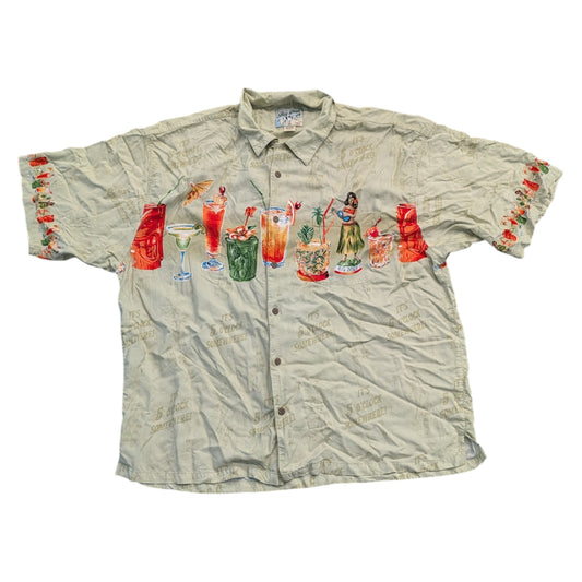 It's 5 O'clock Somewhere AOP Big Dogs Button Up Shirt