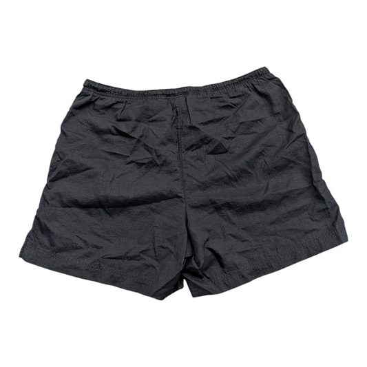 90's Women's Black Athletic Nike Nylon Elastic and Drawstring Shorts