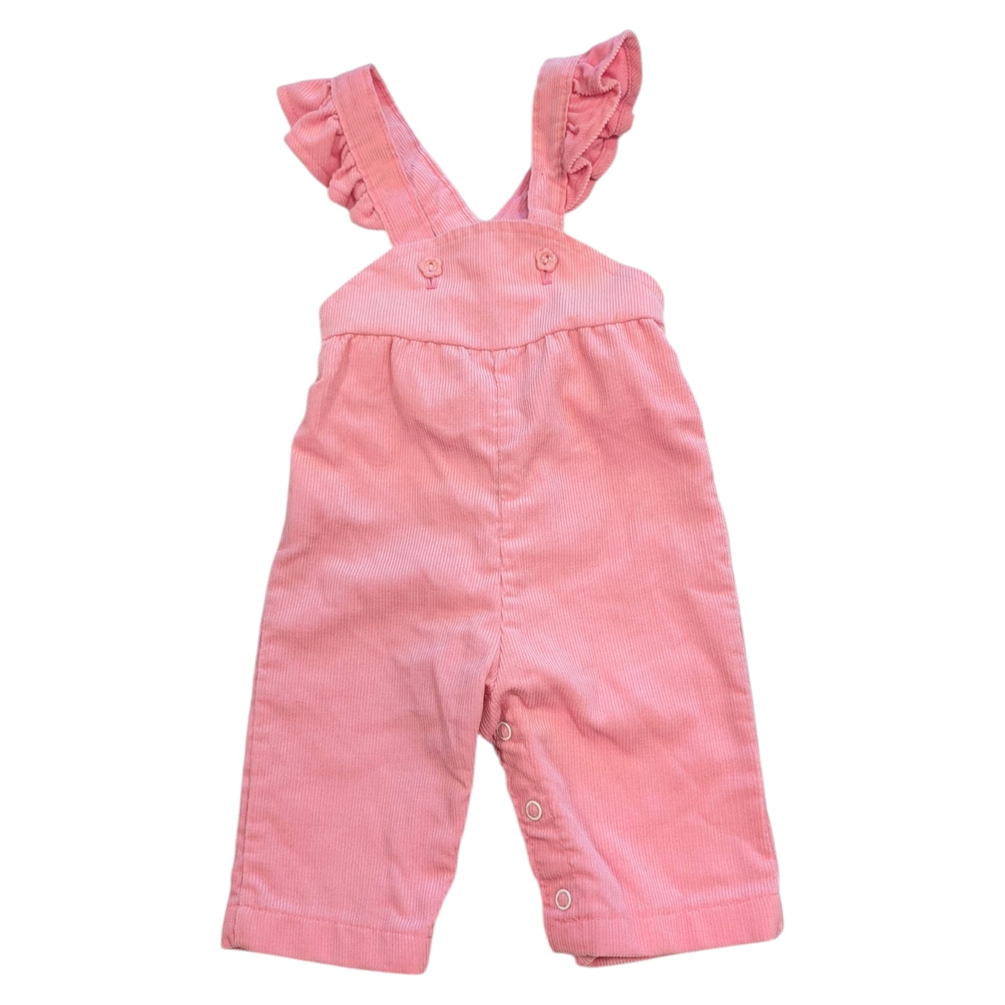 80s Youth Pink Corduroy Overalls