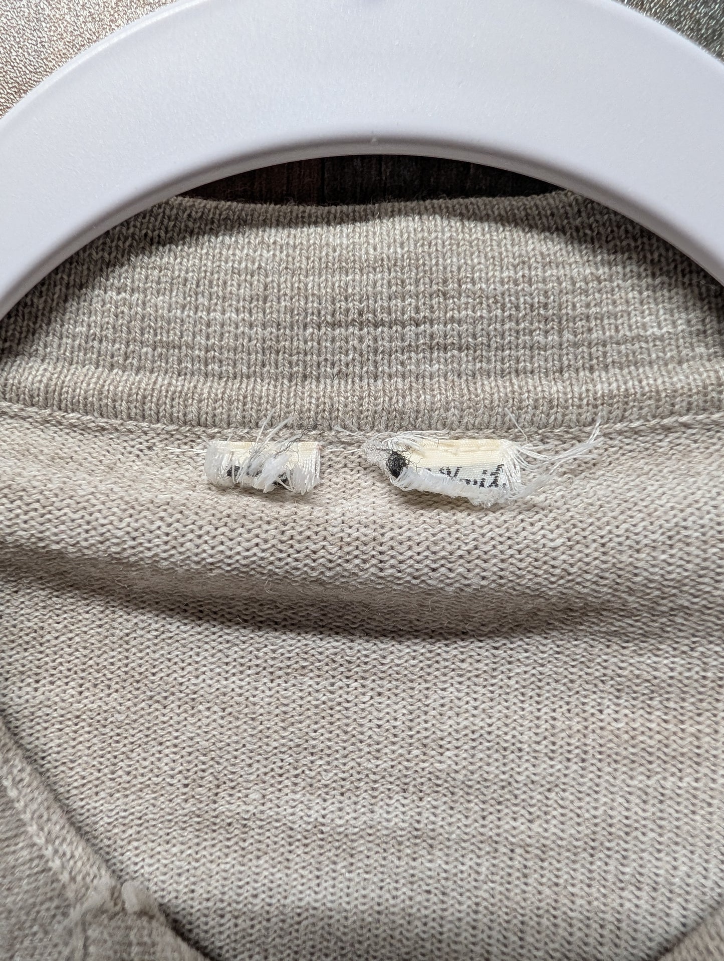 70s / 80s Striped Collared Long Sleeve Polo Shirt