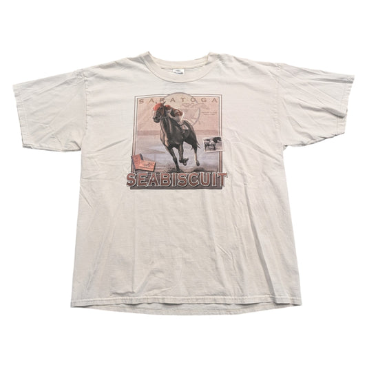 90s/Y2K Saratoga Seabiscuit Horse Racing T shirt
