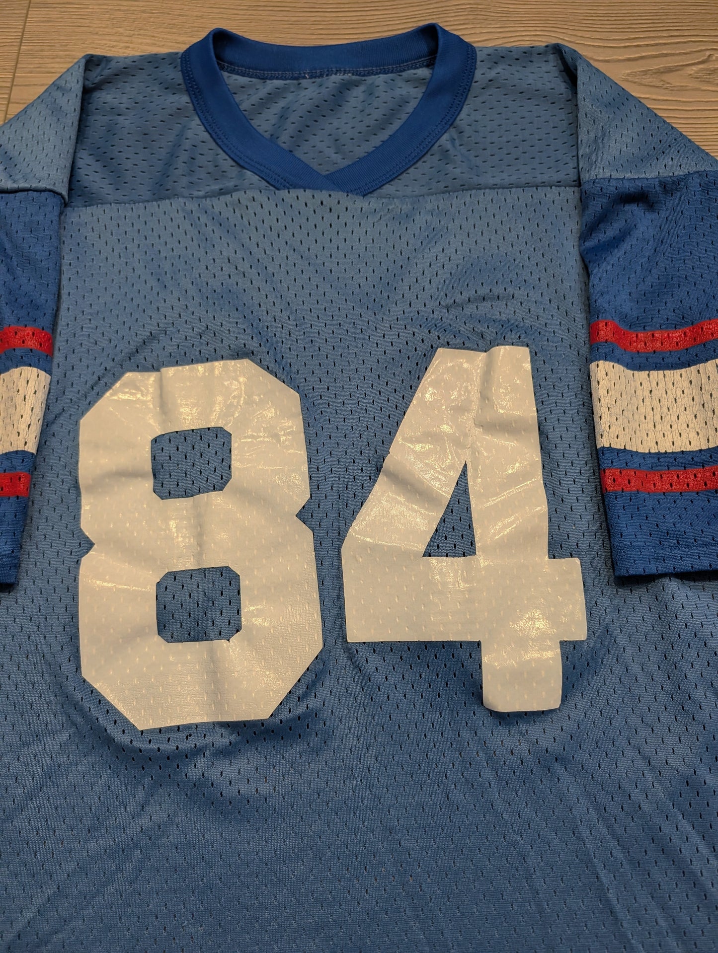 '80s Generic Red, White and Blue Football Jersey