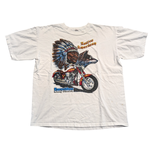 90s Native American Easyriders Biker T shirt